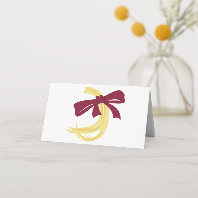 Baby First Haircut Placeringskort (Framsida)