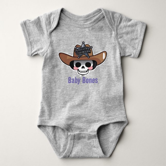 Baby First Halloween, Baby Bones Skeleton UNISEX T Shirt (Framsida)