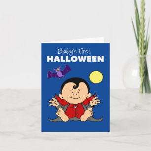 Baby First Halloween Girl Tecknad Witch Helgkort