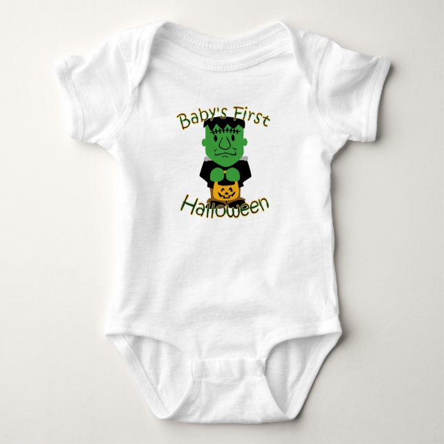 Baby First Halloween Monster Shirt Tee (Framsida)
