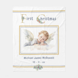 Baby First jul Angel Guld White jul Fleecefilt
