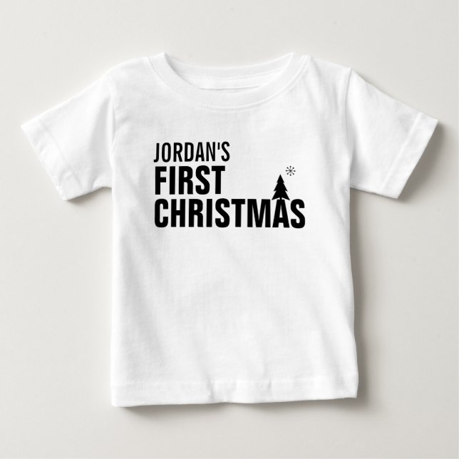 Baby First jul Baby Romper T Shirt (Framsida)