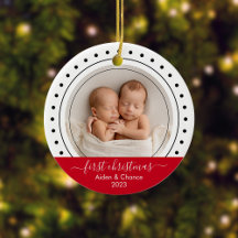 Baby First jul Black, White and Red Dots