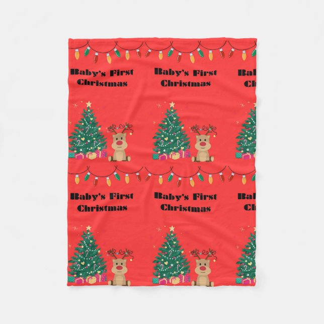 Baby First jul Blanket Fleecefilt (Framsidan)