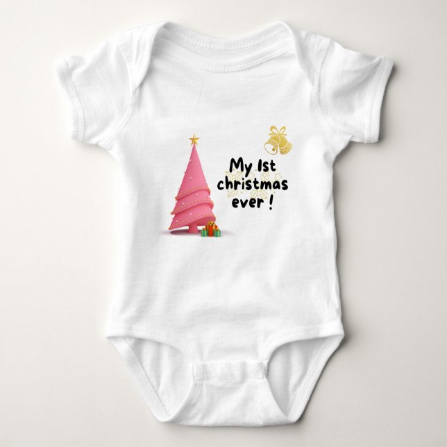Baby First jul Bodydräkt T Shirt (Framsida)