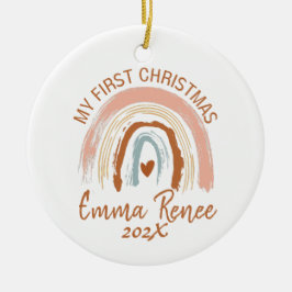 Baby First jul Boho Rainbow Julgransprydnad Keramik