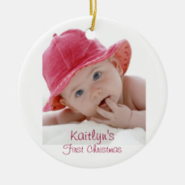 Baby First jul Ceramic Ornament