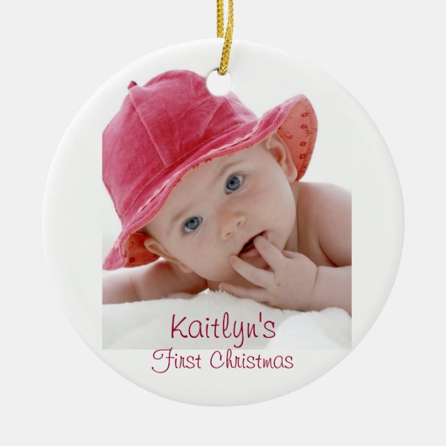Baby First jul Ceramic Ornament (Framsidan)