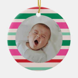 Baby First jul Colorful Helgdag Rand Julgransprydnad Keramik