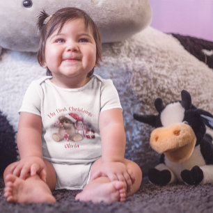 Baby First jul Cute Nalle Santa Hat T Shirt