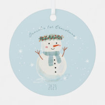Baby First jul Cute Snögubbe och Snowflake