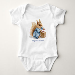 Baby First jul   Cute Squirrel T Shirt
