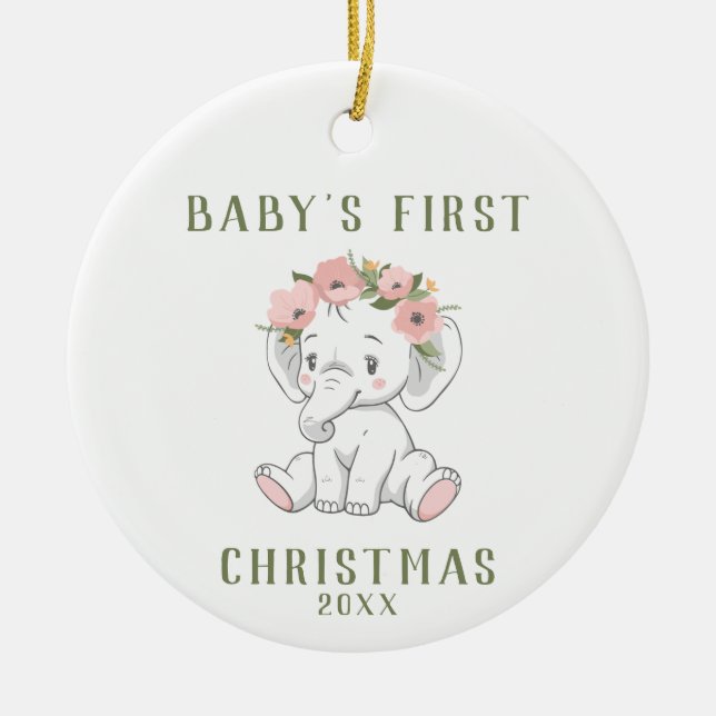 Baby First jul Elephant Ornament (Framsidan)