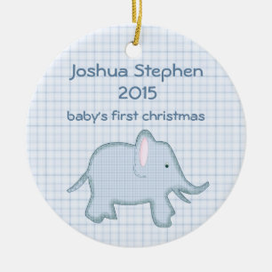 Baby First jul Elephant Ornament