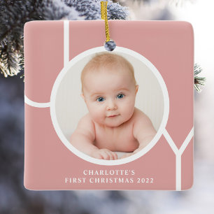 Baby First jul Girl Photo Julgransprydnad Keramik