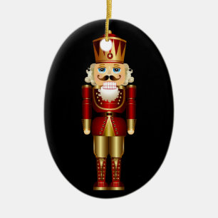 Baby First jul Guld Nutcracker Julgransprydnad Keramik