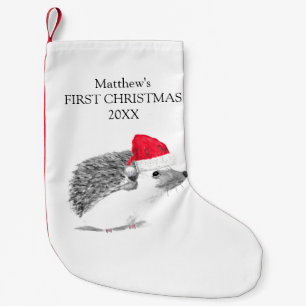 Baby First jul Hedgehog Forest Boy Liten Julstrumpa