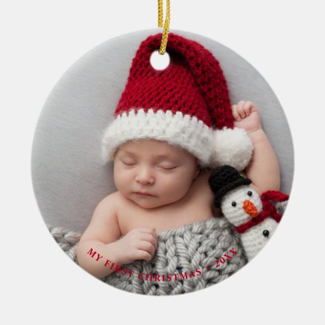 Baby First jul Helgdag Julgransprydnad Keramik (Framsidan)
