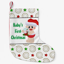 Baby First jul Helgdag stockning Liten Julstrumpa