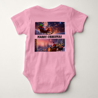 Baby First jul Jersey Bodydräkt T Shirt