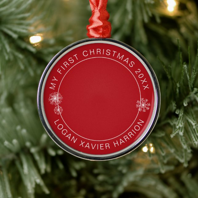 Baby First jul Keepsaké Photo Julgransprydnad Metall (Träd)
