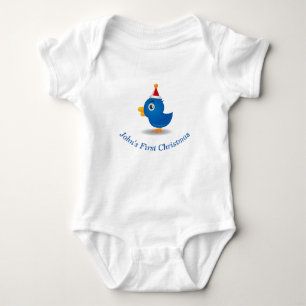 Baby First jul med Cute Birdie Tee Shirt