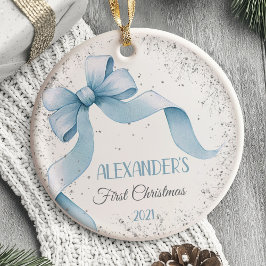 Baby First jul Ornament Bow Boy
