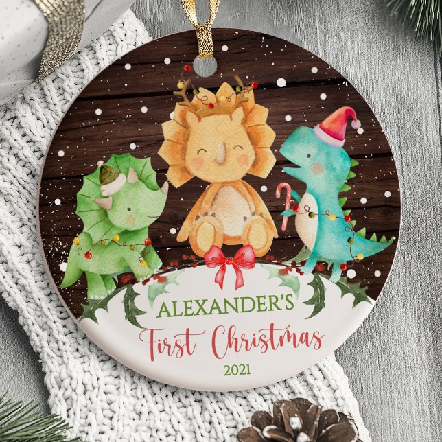 Baby First jul Ornament Dinosaur (Baby's First Christmas Ornament Dinosaur)
