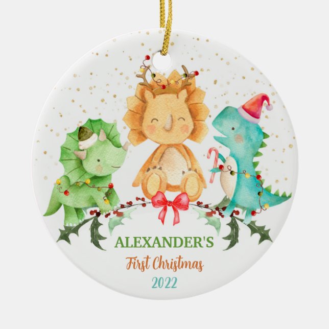 Baby First jul Ornament Dinosaur (Framsidan)