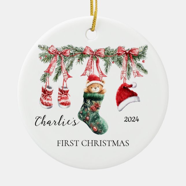 Baby First jul Ornament - Nalle (Framsidan)