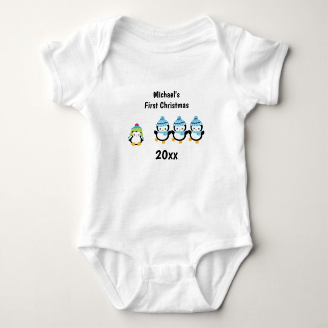Baby First jul Penguins Tee (Framsida)