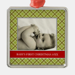 Baby First jul Photo Helgdag Ornaments Julgransprydnad Metall