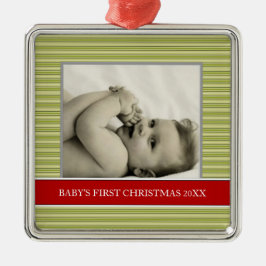 Baby First jul Photo Helgdag Ornaments Julgransprydnad Metall