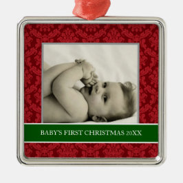Baby First jul Photo Helgdag Ornaments Julgransprydnad Metall