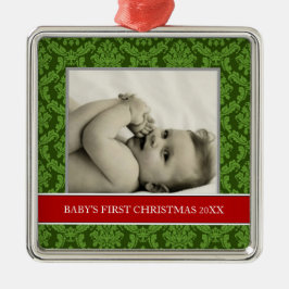 Baby First jul Photo Helgdag Ornaments Julgransprydnad Metall