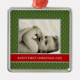 Baby First jul Photo Helgdag Ornaments Julgransprydnad Metall