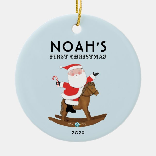 Baby First jul Photo Keepsaké Julgransprydnad Keramik (Framsidan)