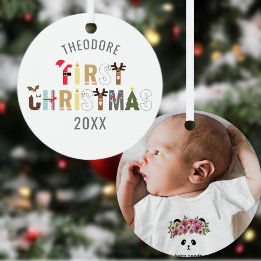 Baby First jul Photo Metall Ornament