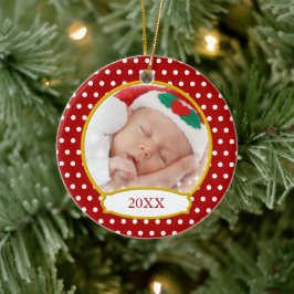 Baby First jul Photo Ornament