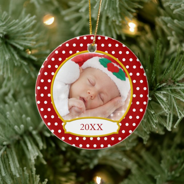 Baby First jul Photo Ornament (Träd)