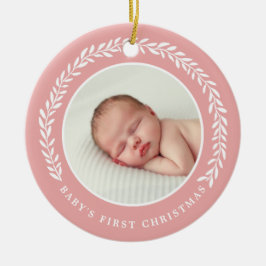Baby First jul Photo Ornament | Persikor
