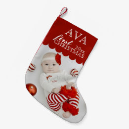 Baby First jul PHOTO STOCKING Liten Julstrumpa