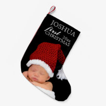 Baby First jul PHOTO STOCKING