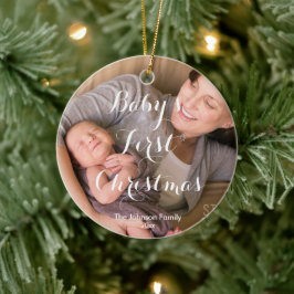 Baby First jul Photo Träd Ornament