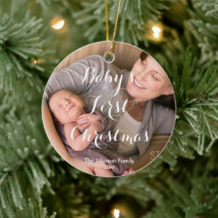 Baby First jul Photo Träd Ornament