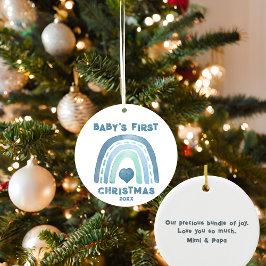 Baby First jul Rainbow Heart Ornament