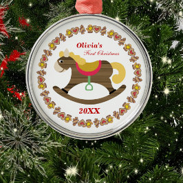 Baby First jul Rocking Horse Ornament