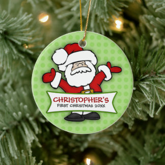Baby First jul Santa Ornament