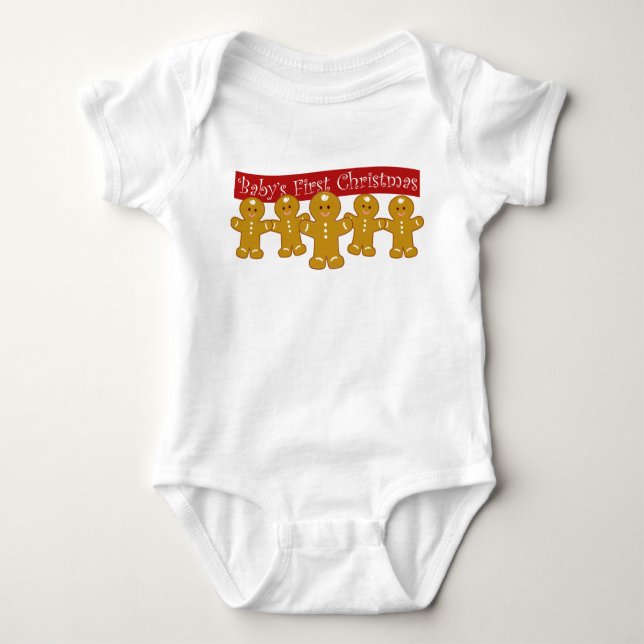 Baby First jul Småbarn Shirt T Shirt (Framsida)