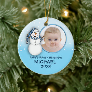 Baby First jul Snögubbe Ornament